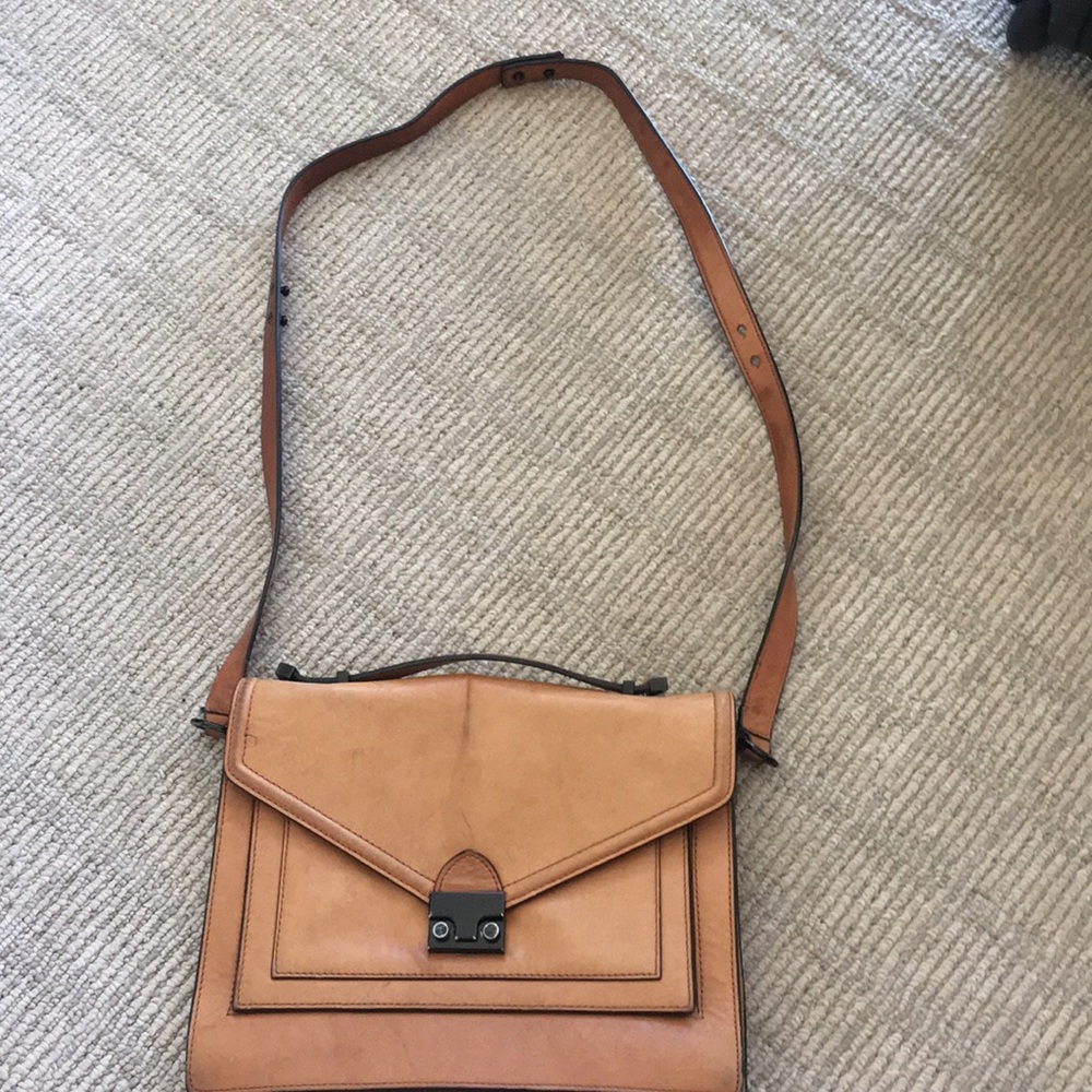 Loeffler Randall camel leather purse